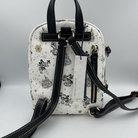 Dooney & Bourke Disney Mickey Holiday 2020 Mini Backpack Winter Wonderland NWT - Picture 7 of 16